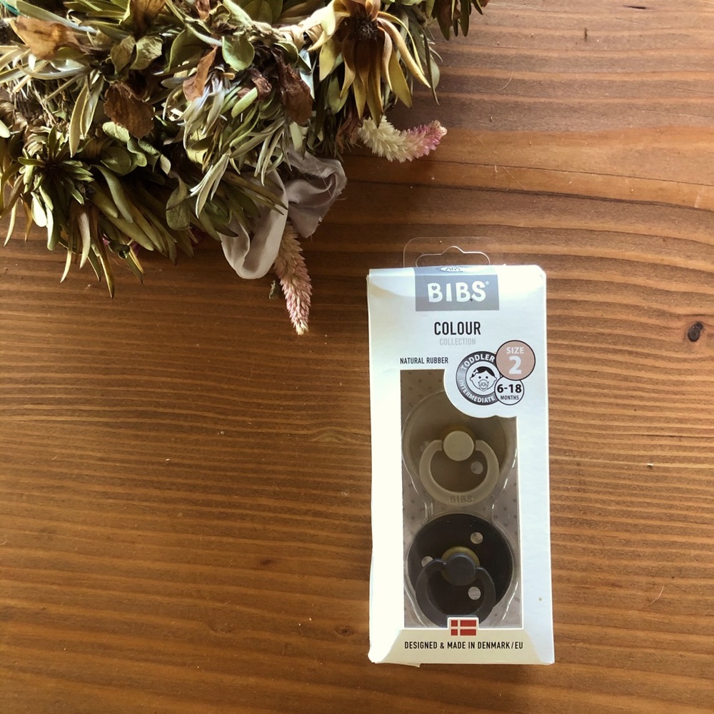 BIBS pacifier 2 pack —iron/sand